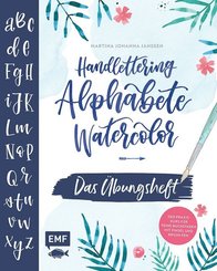 Handlettering Alphabete Watercolor - Das Übungsheft