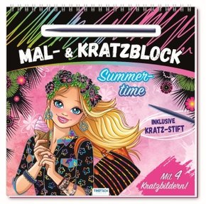Mal- und Kratzblock "Summertime"