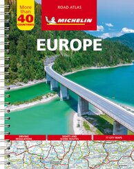 Michelin Straßenatlas Europa mit Spiralbindung. Michelin Atlas routier Europe