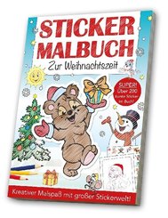 Stickermalbuch Zur Weihnachtszeit