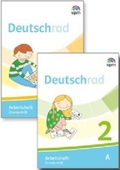 Deutschrad. Ausgabe ab 2018: 1./2. Klasse, Arbeitshefte Grundschrift, 4 Bde.