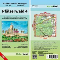 NaturNavi Wanderkarte mit Radwegen Pfälzerwald - Tl.4