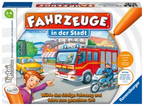 Ravensburger tiptoi Spiel 00848 Fahrzeuge in der Stadt - Lernspiel ab 3 Jahren, lehrreiches Zuordnungsspiel für Jungen u