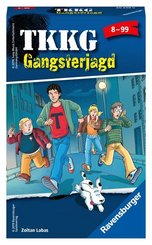 Ravensburger 20349 - TKKG Gangsterjagd, Mitbringspiel für 2-4 Spieler, Detektivspiel ab 8 Jahren, Taktikspiel, kompaktes