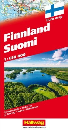 Hallwag Strassenkarte Finnland Suomi 1:650.000