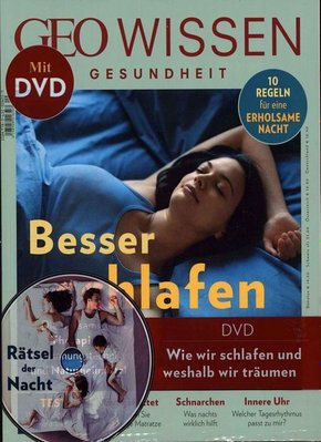 GEO Wissen Gesundheit 09/2018 - Besser schlafen, m. DVD