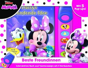 Disney Minnie - Beste Freundinnen, Buch mit 5 interaktiven Pop-ups + Taschenlampe mit 5 Geräuschen