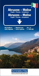 Kümmerly+Frey Karte Abruzzen-Molise / Abruzzes-Molise / Abruzzo-Molise Regionalkarte