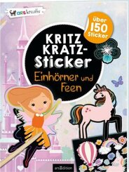 Kritzkratz-Sticker - Einhörner und Feen