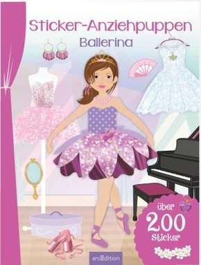 Sticker-Anziehpuppen - Ballerina