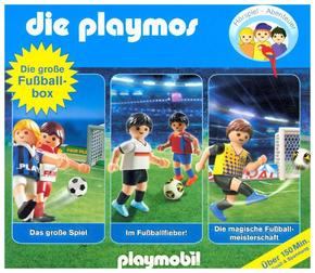 Die Playmos - Die große Fußball-Box, 3 Audio-CDs