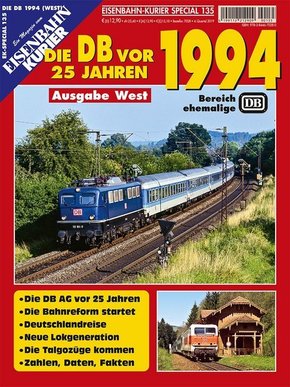Die DB vor 25 Jahren - 1994 Ausgabe West