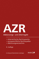 AZR - Abkürzungs- und Zitierregeln (f. Österreich)