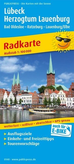 PublicPress Radkarte Lübeck - Herzogtum Lauenburg, Bad Oldesloe - Ratzeburg - Lauenburg/Elbe