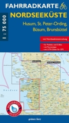 Fahrradkarte Nordseeküste - Husum, St. Peter-Ording, Büsum, Brunsbüttel