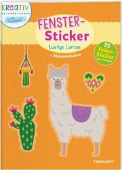 Fenster-Sticker Lustige Lamas