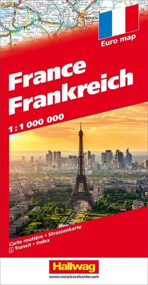 Frankreich Strassenkarte 1:1 Mio.
