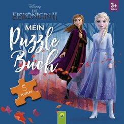Die Eiskönigin 2 Puzzle-Ketten-Buch. Frozen-Puzzlebuch mit 5 Puzzles mit je 6 Teilen