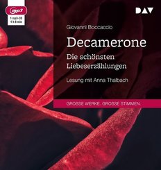 Decamerone. Die schönsten Liebeserzählungen, 1 Audio-CD, 1 MP3