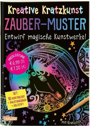 Kreative Kratzkunst: Zauber-Muster, m. Kratzstift