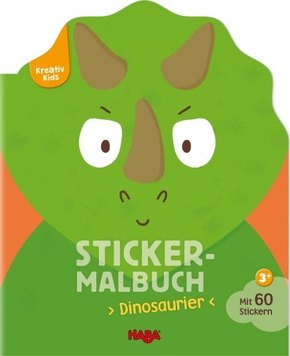 Kreativ Kids Sticker-Malbuch Dinosaurier