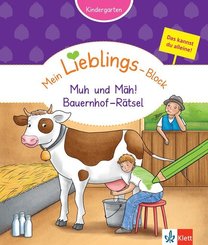 Klett Mein Lieblings-Block Muh und Mäh! Bauernhof-Rätsel