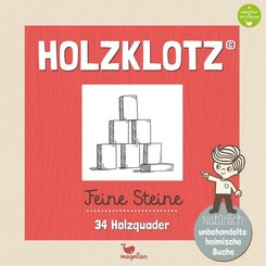 Holzklotz - Feine Steine - 34 Holzquader