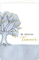 Trauerkarte - In stiller Trauer (Baum)