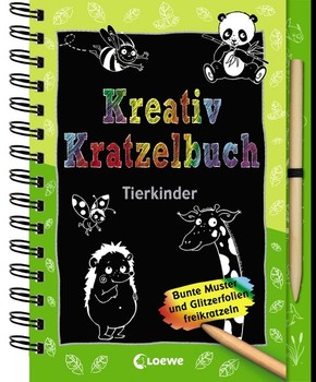 Kreativ-Kratzelbuch: Tierkinder