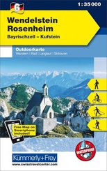 Kümmerly+Frey Outdoorkarte Wendelstein - Rosenheim, Bayrischzell, Kufstein