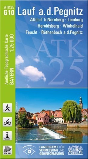 Amtliche Topographische Karte Bayern Lauf a.d.Pegnitz