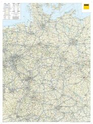 ADAC Länderkarte Deutschland - plano in Hülse 1:650.000