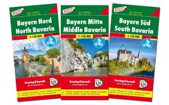 Freytag & Berndt Auto + Freizeitkarte Bayern, Autokarten Set 1:150.000, 3 Bl.