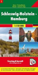 Freytag & Berndt Auto + Freizeitkarte Schleswig-Holstein - Hamburg, 1:150.000
