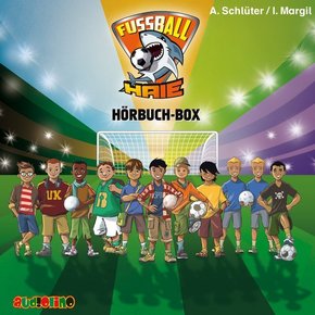 Fußball-Haie Hörbuch-Box, 5 Audio-CD
