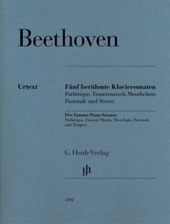 Ludwig van Beethoven - Fünf berühmte Klaviersonaten