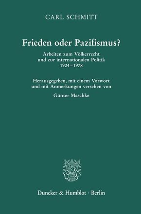 Frieden oder Pazifismus?