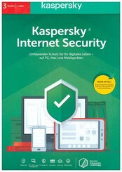 Kaspersky Internet Security 3 Geräte, 1 Code in a Box