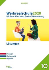 Werkrealschule 2020 - Mittlerer Abschluss Baden-W&uuml;rttemberg L&ouml;sungen