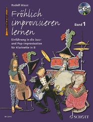 Fröhlich improvisieren lernen - Klarinette in B, m. Audio-CD - Bd.1