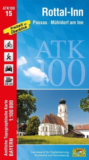 ATK100-15 Rottal-Inn (Amtliche Topographische Karte 1:100000)