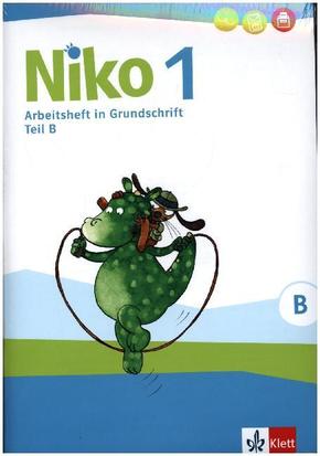 Niko 1 - Arbeitsheft in Grundschrift, Grundschriftlehrgang Klasse 1, 2 Bde.