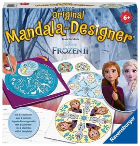 Ravensburger Mandala Designer Frozen 2 29026, Zeichnen lernen mit Anna und Elsa für Kinder ab 6 Jahren, Mandala-Schablon