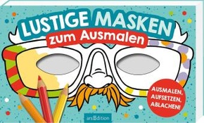 Lustige Masken zum Ausmalen