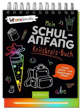Mein Schulanfang-Kritzkratz-Buch, m. Stift
