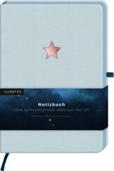 myNOTES Notizbuch A5 Classics Stern hellblau