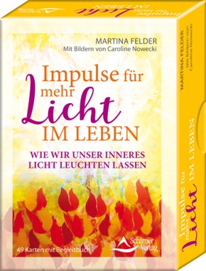 Impulse für mehr Licht im Leben - wie wir unser Licht leuchten lassen, 49 Karten + Begleitbuch