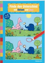 Finde den Unterschied mit Elefant und Hase