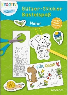 Glitzer-Sticker Bastelspaß: Natur