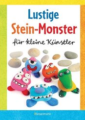Lustige Stein-Monster für kleine Künstler